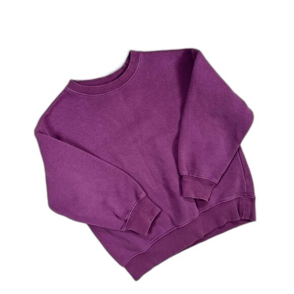 Plum Purple Zara Pullover Crew Neck Sweatshirt Girls 6-7 120cm - Picture 1 of 3
